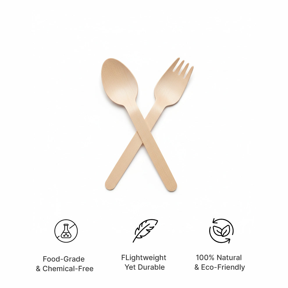 Disposable spoons and forks