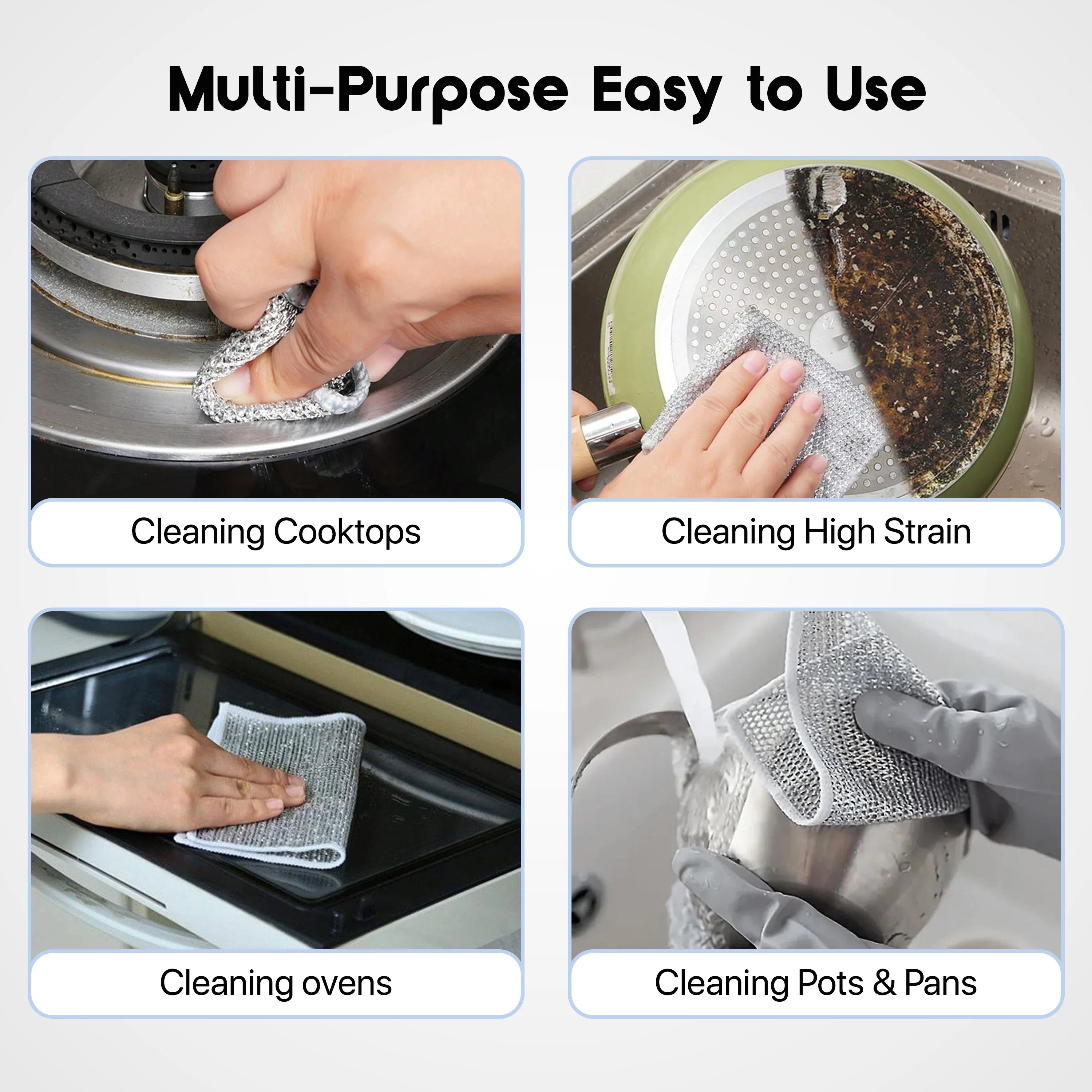 Non-scratch dishwashing cloth