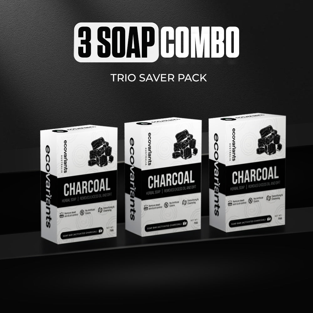 Activated Charcoal Detox Soap for Skin Whitening, Oily Skin, Acne