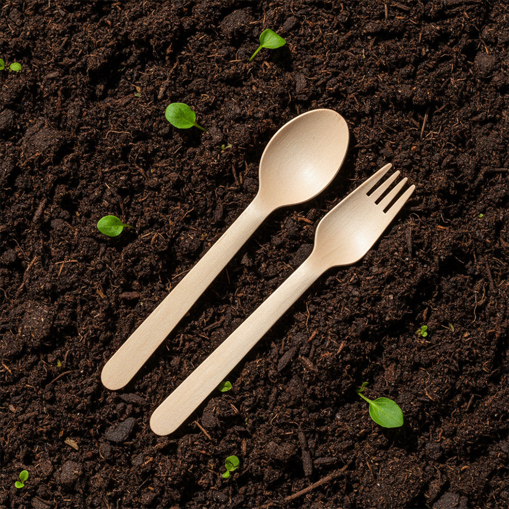 Disposable spoons and forks