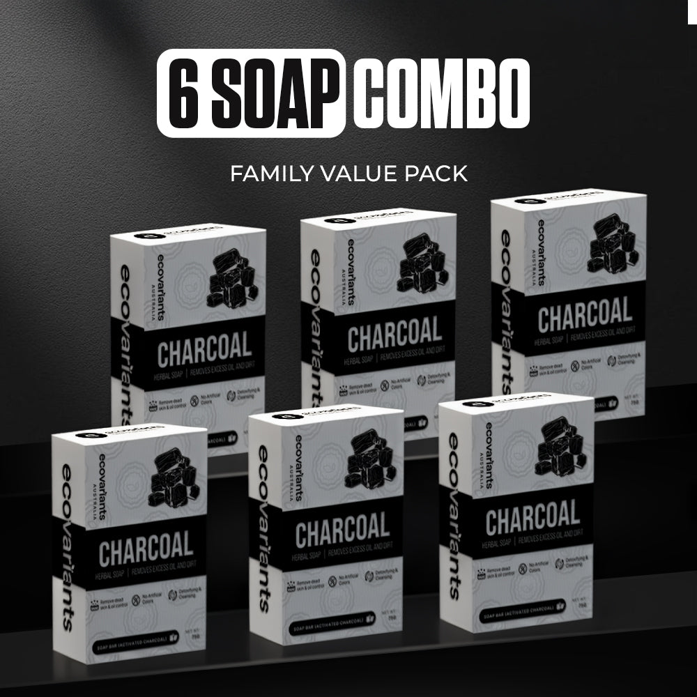 Activated Charcoal Detox Soap for Skin Whitening, Oily Skin, Acne