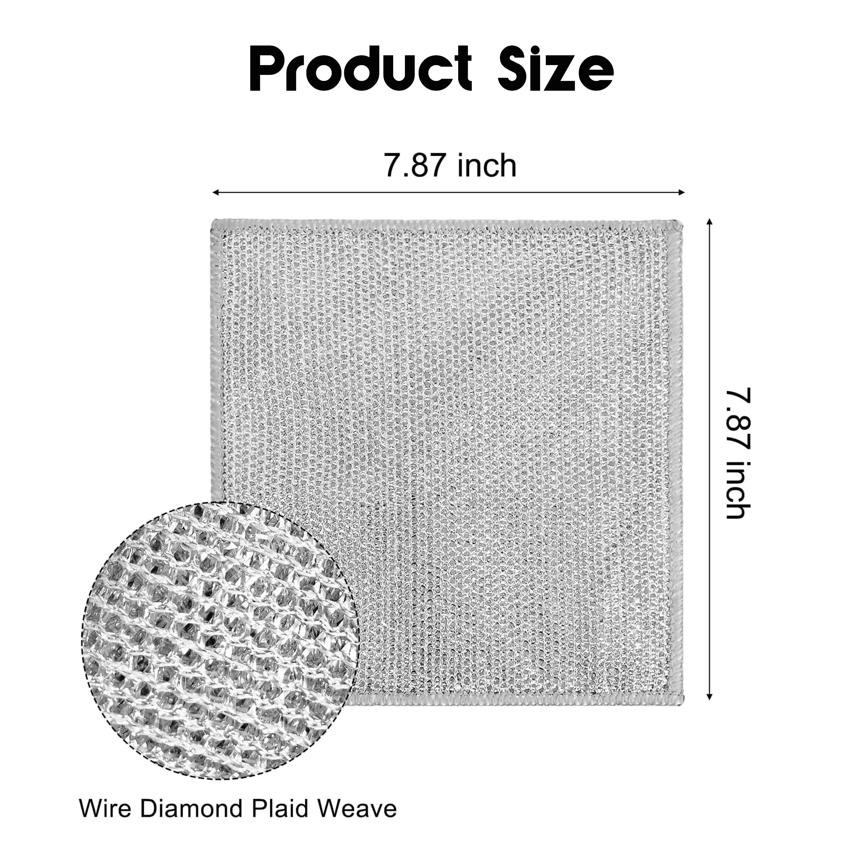 Non-scratch dishwashing cloth