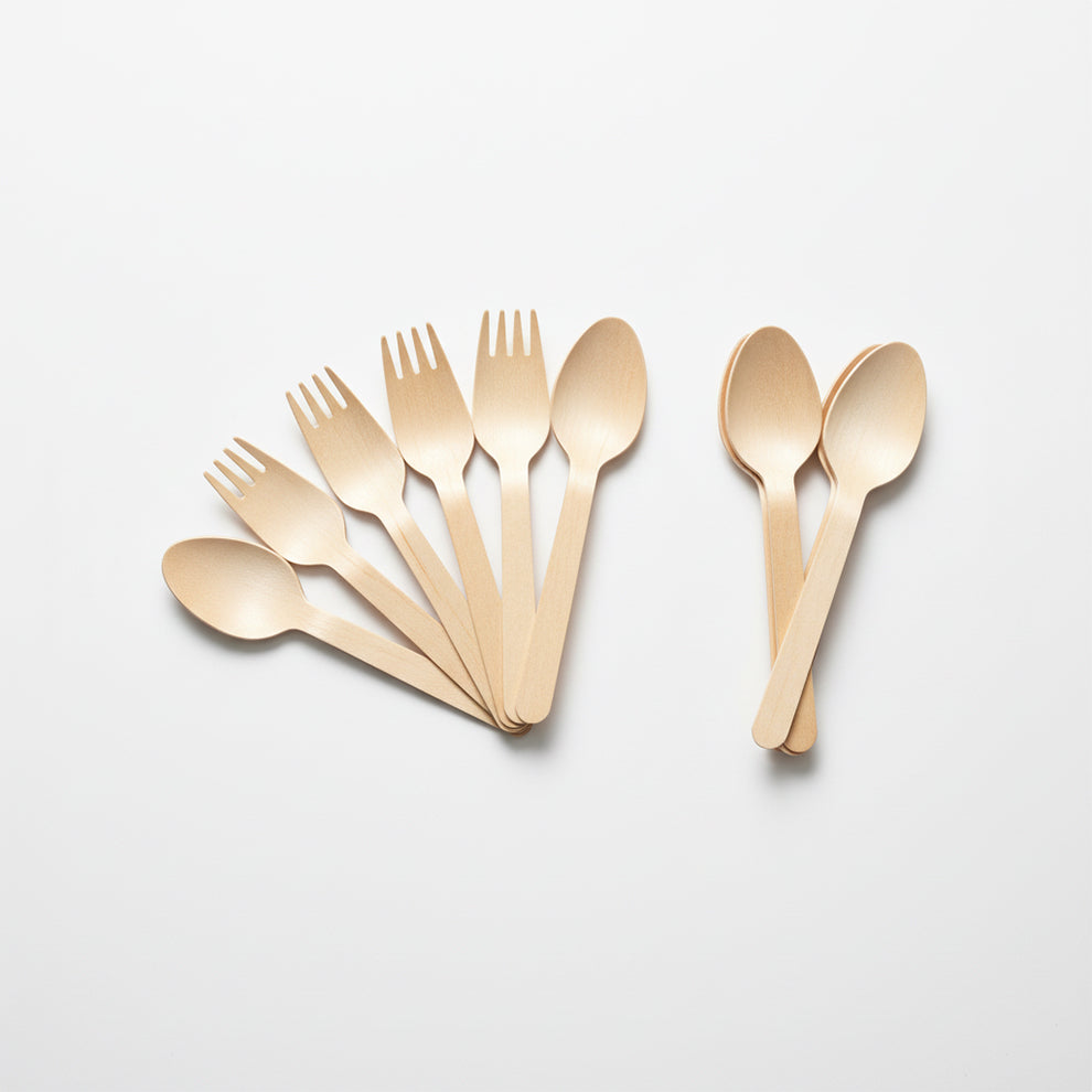 Disposable spoons and forks